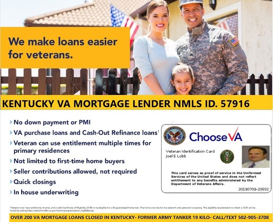 Kentucky VA Mortgage Lender and Broker