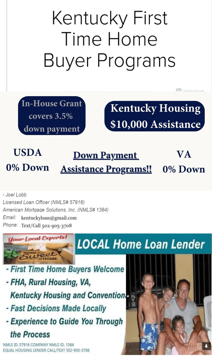 Louisville Kentucky Mortgage Broker Offering FHA, VA, USDA, Conventional, and KHC Zero Down Payment Home Loans